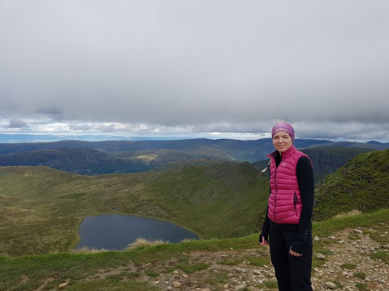 Red Tarn, Striding Edge and the formidable St Sunday Crag 
