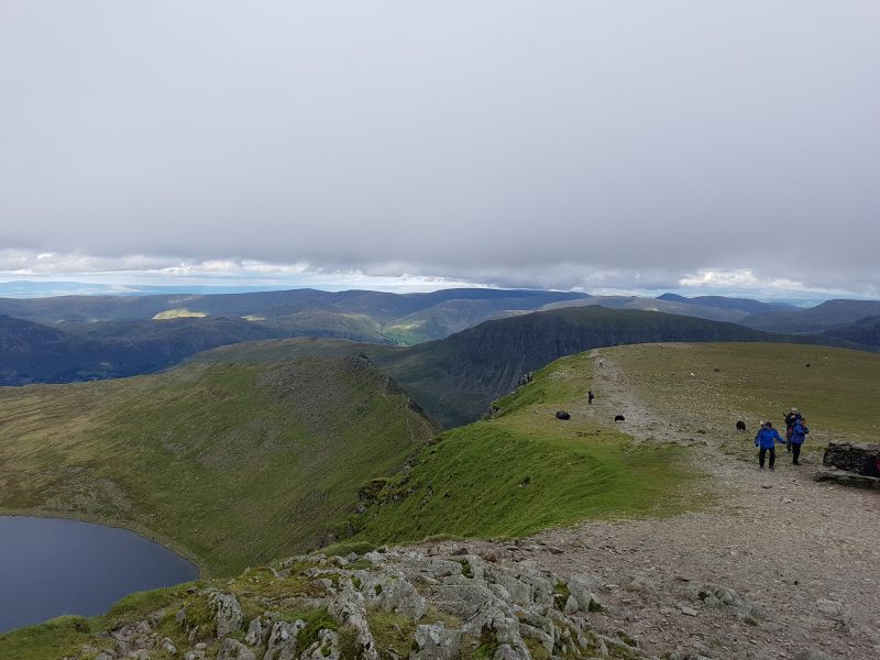 Looking towards Striding Edge. St Sunday Crag in the background